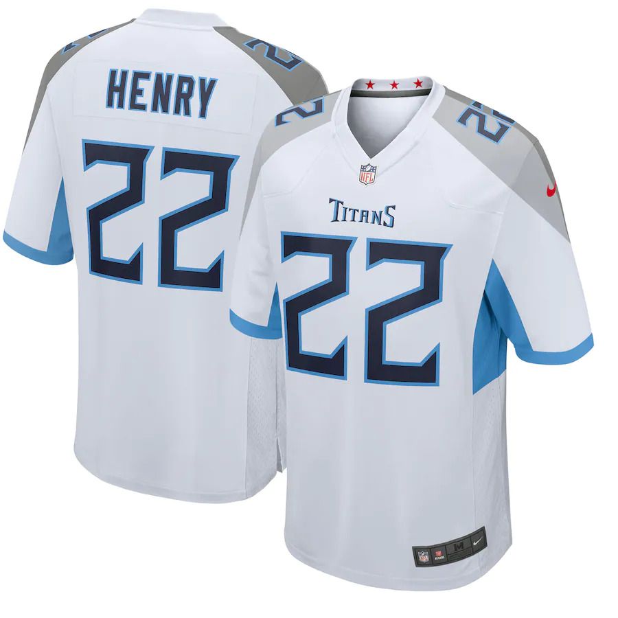Men Tennessee Titans #22 Derrick Henry Nike White Player Game NFL Jersey